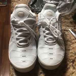 White and Sliver Nike TN